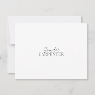 Beruflich elegante moderne minimalistische schlich RSVP karte