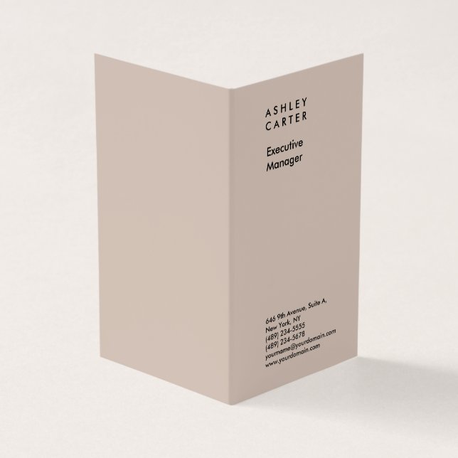 Beruflich elegante schlicht-minimalistisch-modern visitenkarten (Vorderseite)
