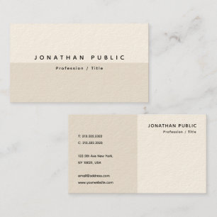 Beruflich Elegantes, modernes, einfaches Template  Visitenkarte