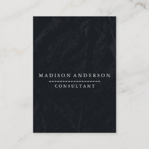 Beruflich Elegantes, modernes Schwarzes Halbboard Visitenkarte