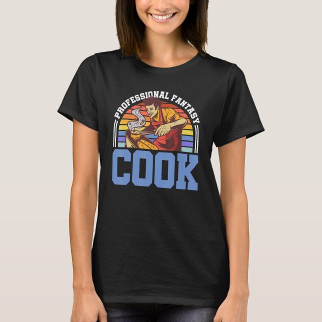 Beruflich Fantasy Cook Master Köche Food Kitche T-Shirt (Vorderseite)