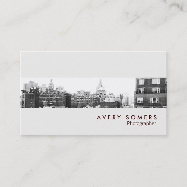 Beruflich Fotograf Foto Beilage Fotografie Visitenkarte (Vorderseite)