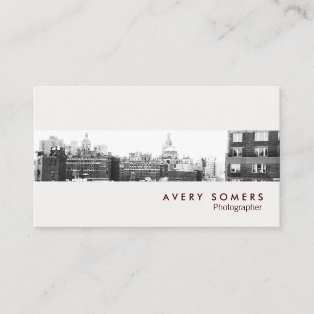 Beruflich Fotograf Foto Beilage Fotografie Visitenkarte (Vorderseite)