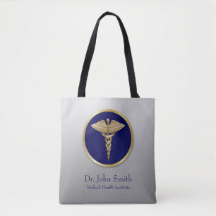 Beruflich Gold Medical Caduceus Blue
