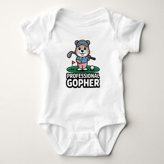 Beruflich Gopher Jr Baby Strampler (Vorderseite)