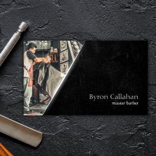 Beruflich Grunge Barber Stylist Barbershop Visitenkarte