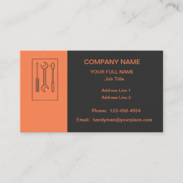 Beruflich Handyman Visitenkarte