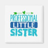 Beruflich Little Sister Blue Paint Tropfen