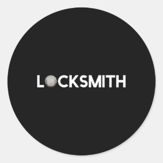 Beruflich Locksmith Runder Aufkleber