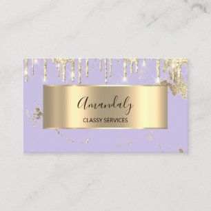 Beruflich Luxury Gold Royal Marble Lila Viole Visitenkarte