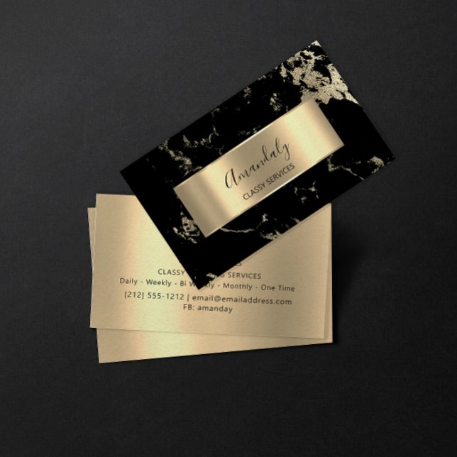 Beruflich Luxury Gold Royal Marble Visitenkarte (Professional Luxury Gold Royal Marble Business Card)