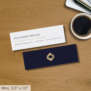 Beruflich-Luxus-Logo Mini Visitenkarte