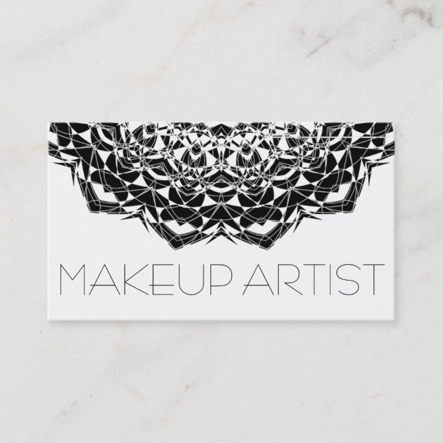 Beruflich Makeup Artist Business Card Visitenkarte (Vorderseite)