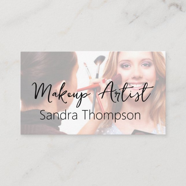 Beruflich Makeup Artist Business Cards Visitenkarte (Vorderseite)