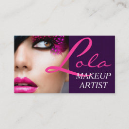 Beruflich Makeup Artist Card Visitenkarte