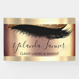 Beruflich Makeup Artist Eyelash Einzigartige Moder Banner