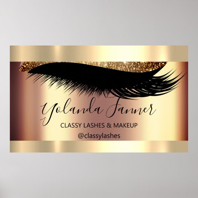 Beruflich Makeup Artist Eyelash Einzigartige Moder Poster (Vorne)