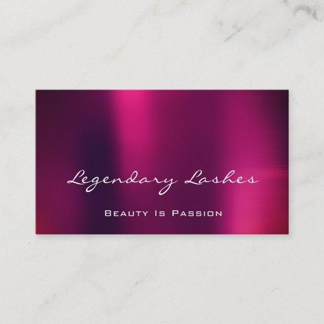 Beruflich Makeup Artist Holograph Lila Berry Visitenkarte (Vorderseite)