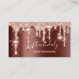 Beruflich Makeup Artist Lashes Rose Futuristic Visitenkarte