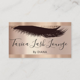 Beruflich Makeup Eyelash Rose Glitzer QRCODE Visitenkarte