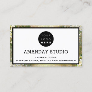 Beruflich-Makeup-Kartenlogo Gold-VIP Visitenkarte
