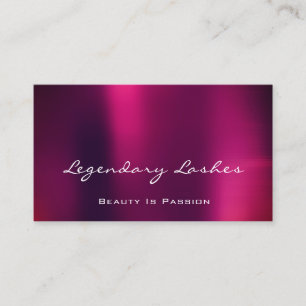 Beruflich Makeup Künstler Holograph Lila Berry Visitenkarte