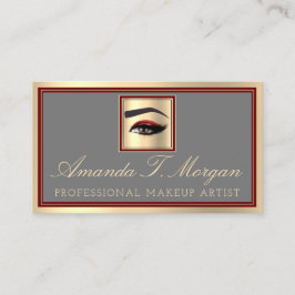 Beruflich Makeup Lash Extension Brow Elegant Visitenkarte