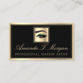 Beruflich Makeup Lash Extension VIP Braune Augen Visitenkarte