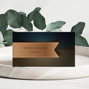 Beruflich Maskuline Retro Visitenkarte