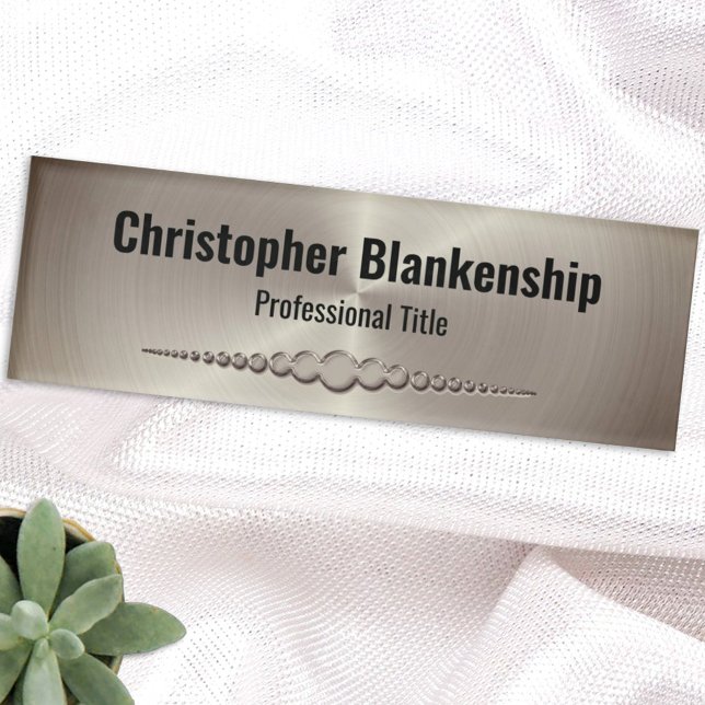 Beruflich Matte Silver Metallic Custom Namenschild (Von Creator hochgeladen)
