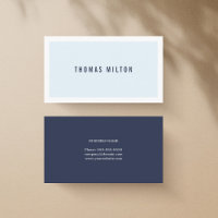 Beruflich Minimalistisch Blue White Consultant