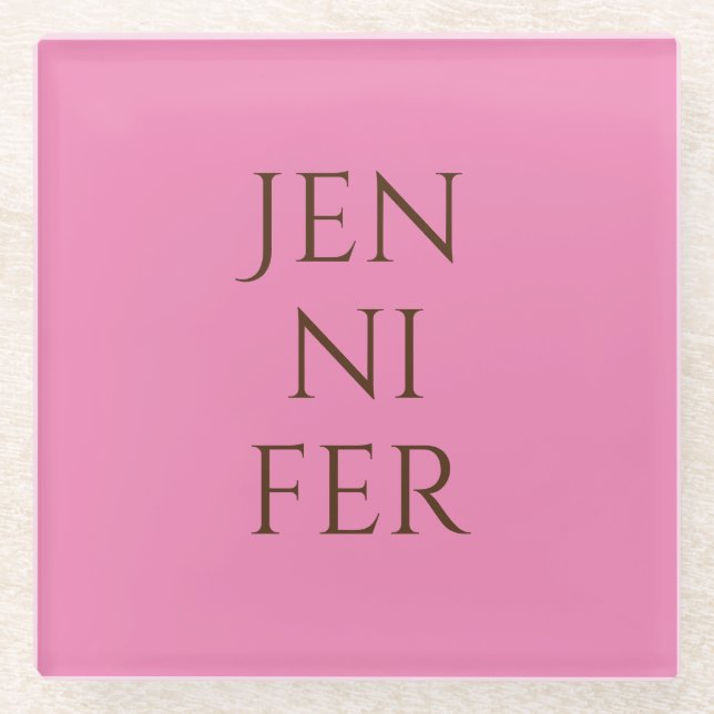 Beruflich minimalistisch hinzufügen glasuntersetzer (Vorderseite)