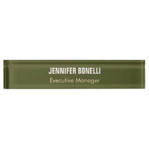 Beruflich minimalistisch hinzufügen Namen Armee gr Namensplakette