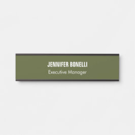 Beruflich minimalistisch hinzufügen Namen Armee gr Türschild