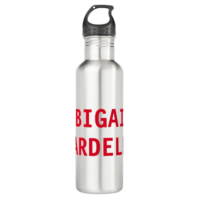 Beruflich minimalistisch kühne moderne Sitte schli Edelstahlflasche (Vorderseite)