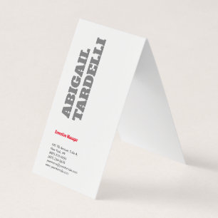 Beruflich minimalistisch kühne moderne Sitte schli Visitenkarten