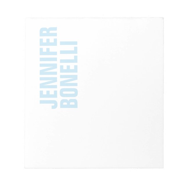 Beruflich-minimalistisch-modern-fett-blau Notizblock (Vorderseite)