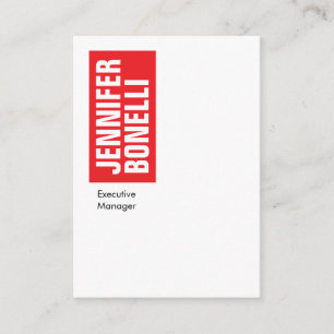 Beruflich-minimalistisch-modern-fett-weiß Begleitkarte