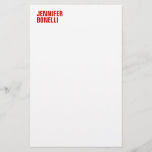 Beruflich-minimalistisch-modern-fett-weiß Briefpapier