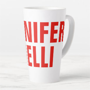 Beruflich-minimalistisch-modern-fett-weiß Milchtasse