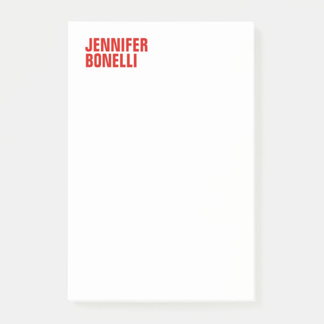 Beruflich-minimalistisch-modern-fett-weiß Post-it Klebezettel (Vorderseite)