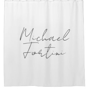 Beruflich-minimalistisch-modern-grau Duschvorhang