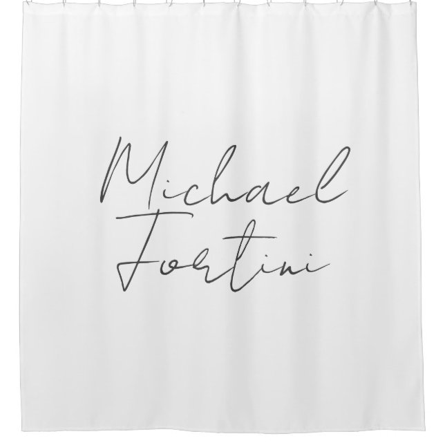 Beruflich-minimalistisch-modern-grau Duschvorhang (Vorderseite)