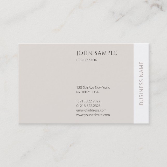 Beruflich Minimalistisch Moderne Elegante Moderne Visitenkarte (Vorderseite)
