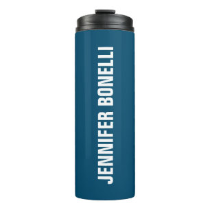 Beruflich minimalistisch-moderne Ozeanblau Thermosbecher