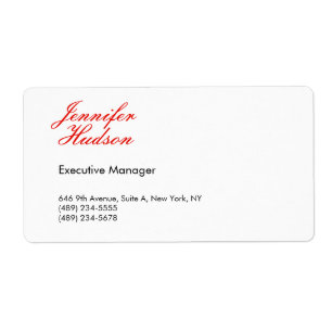 Beruflich-minimalistisch-moderne rote Kalligraphie