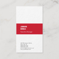 Beruflich-minimalistisch-modernes, dickes Rot
