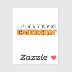 Beruflich minimalistisch modernes schlicht aufkleber