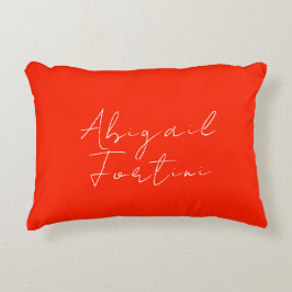 Beruflich-minimalistisch-rot-modern Dekokissen