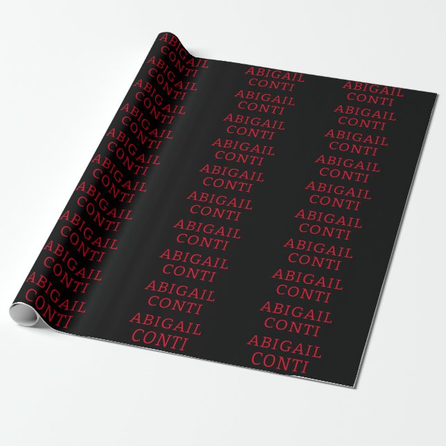 Beruflich-minimalistisch-rot-modern Geschenkpapier (Ungerollt)